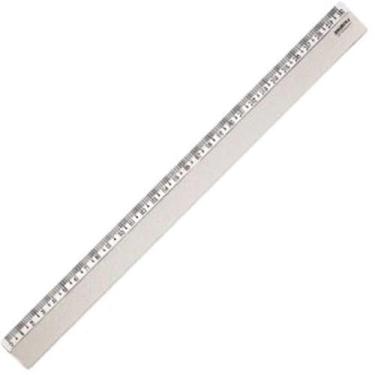 Imagem de Régua Plástica Cristal 30CM - Pacote com 25 Unidades - Waleu