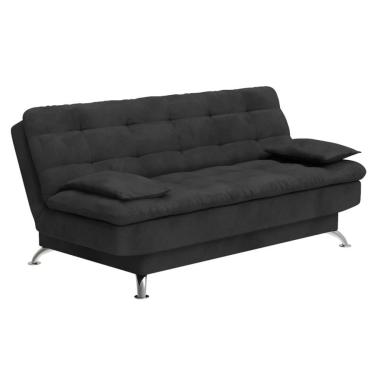 Imagem de Sofá-Cama 3 Lugares Casal Radiance Suede Cinza