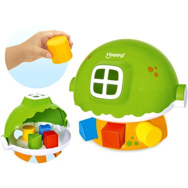 Imagem de Cogumelo Didático Infantil Educativo Pecinhas De Encaixar - Usual Brinquedos