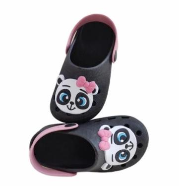 Imagem de Babuche Infantil Panda Menina Leve Macio Anatômico Fofo - Dulupe Calça