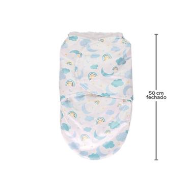 Imagem de Saco De Dormir Buba Baby Super Soft Estampado Azul