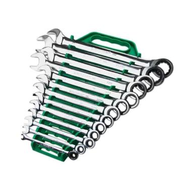 Imagem de Jogo Chave Combinada Com Catraca - De 8/24Mm - 16 Peças Sata