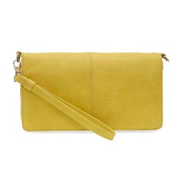 Imagem de Joy Susan Bolsa feminina fashion Everly Organizer Flap Crossbody, Amarelo