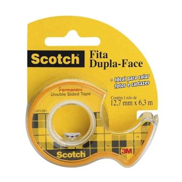 Imagem de Fita dupla face Scotch c/ suporte 12,7mm x 6,3m 3M