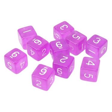 Imagem de YOUTHINK Cubos de Dados Coloridos, Dados de Plástico Transparente de 6 Lados para Jogos de Matemática, Conjunto Compacto de 30 Unidades para Uso Educacional (#3)