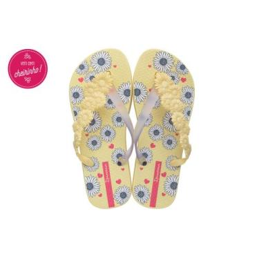 Imagem de Chinelo Feminino Ipanema Lolita Floral, 35, Amarelo