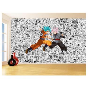 Imagem de Papel De Parede Dragon Ball Goku Vegeta Anime 3,5M Dbz163 - Você Decor