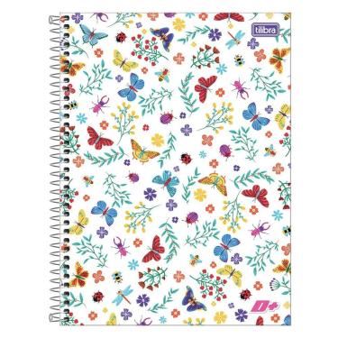 Imagem de Caderno Espiral Universitário Capa Dura 10 Matérias 200f D+ Feminino Tilibra Estampa 13