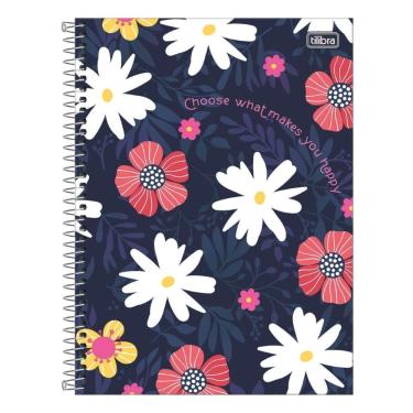 Imagem de Caderno Espiral Universitário A4 Capa Dura 10 Matérias 160 Folhas Charme Tilibra Estampa 2