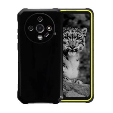 Imagem de WDMYLFTW Capa de silicone para Ulefone Armor X31 Pro, capa protetora de corpo inteiro com toque macio e sedoso, à prova de choque com forro de microfibra (preto)