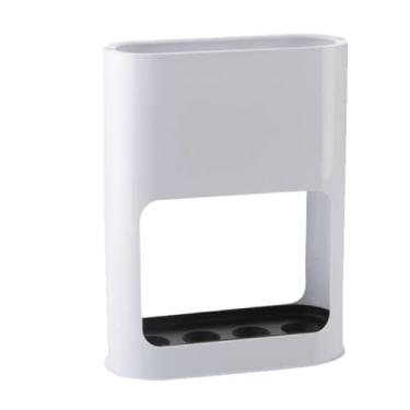 Imagem de CFGH6FDF Suporte para guarda-chuva, guarda-chuva, suporte de chão, cor sólida, antiderrapante, universal, 4 compartimentos, porta de casa, sala de estar, porta de armazenamento, suporte de