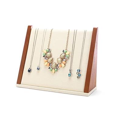 Imagem de Suporte de joias, placas de exibição de colar, organizador de joias, cavalete, suporte de exibição para brinco, colar, corrente, pingente, rack de microfibra para exibição de joias (cor: B)