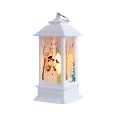 Imagem de Luminária Noturna De Natal Boneco De Neve, Pequena Decoração De Mesa, 