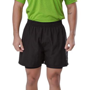 Imagem de Short Duplo Elite Di Lorenzo Masculino - Preto P-Masculino