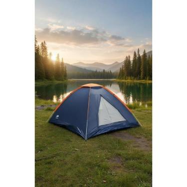 Imagem de Barraca Iglu Camping 2 Pessoas 600mm Azul Confortável - Congratulation