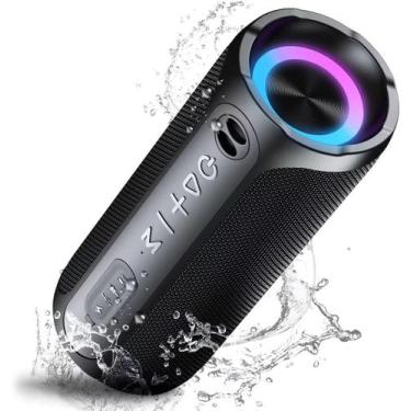 Imagem de Alto-falante Bluetooth portátil IKG IPX7 à prova d'água 20W estéreo