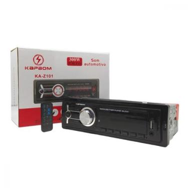 Imagem de Radio de Carro Som Automotivo Mp3 Player Bluetooth com Controle Kapbom