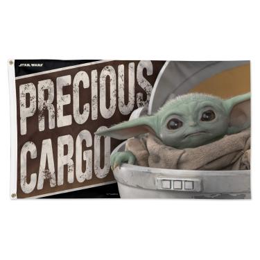 Imagem de WinCraft Bandeira de luxo Star Wars Mandalorian A Star Wars Story Carga preciosa 9,8 cm X 1,7 m WinCraft Uma história de Star Wars preciosa carga 9,9 cm X 1,7 m Bandeira Deluxe, Multi, NA