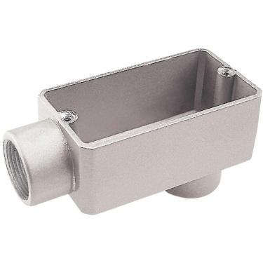 Imagem de Condulete fixo 1/2" tipo "LB" - sem tampa / rosca BSP / com pintura eletrostática a pó Tramontina