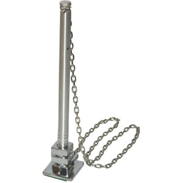 Imagem de Caneta Fixa Com Corrente Para Balcão Mesa Tipo Torre Cromada