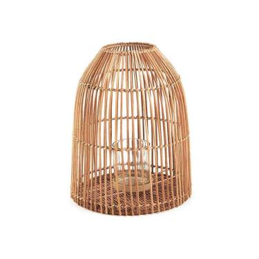 Imagem de Lanterna Decorativa em Rattan 38x30 cm - D`Rossi