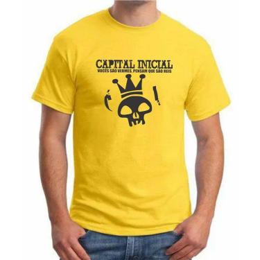 Imagem de Camiseta Camisa Capital Inicial Banda Rock Nacional Novo