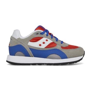 Imagem de Saucony Tênis infantil unissex Shadow 6000, Cinza/Azul/Vermelho, 6.5 Big Kid