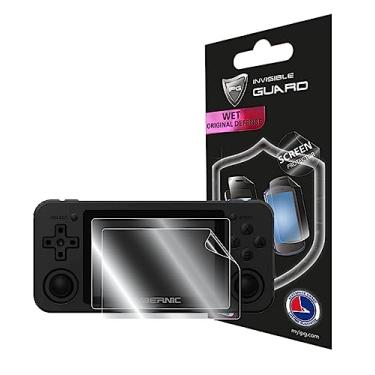 Imagem de IPG Para console de jogos portátil Anbernic RG351M protetor de tela de exibição de 3,5 polegadas (2 unidades) Tela sensível ao toque invisível de hidrogel Ultra HD película transparente antiarranhões