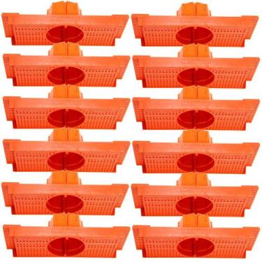 Imagem de Kit 12 Caixa Luz Suporte P/ Laje Octogonal 27, 30cm Plasled