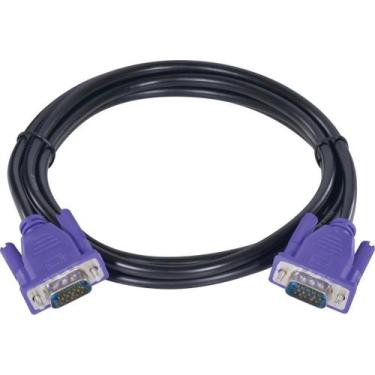Imagem de Cabo Vga D-Sub 15 Pinos Para Monitor 2 Metros Vga-2 - Vinik