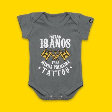 Imagem de Body Bebê Tattoo Primeira Tattoo Chumbo - Art Rock, p