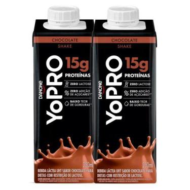 Imagem de Kit 2 YoPRO Bebida Láctea UHT Chocolate 15g de proteínas 250ml - Danon