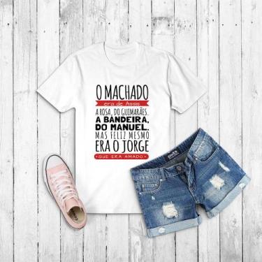 Imagem de Tshirt Poesia - Feliz era Jorge que era Amado - Camiseta -feminina- ma