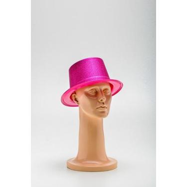 Imagem de Cartola Plastico C/ Gliter - Festas e Fantasias, Pink