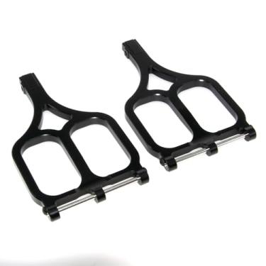 Imagem de Braço de suspensão superior 5131R compatível com Traxxas 1/10 T-Maxx E-Maxx Upgrade RC Car Parte superior de liga de alumínio (preto)