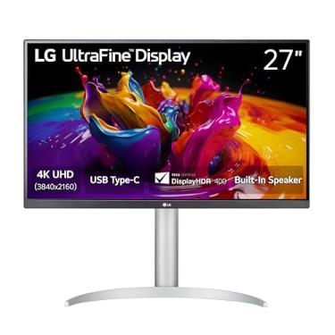 Imagem de LG Monitor De Computador Ips Ultrafino 4K Uhd (3840 X 2160) 27Up850K-W De 27 Polegadas, 60 Hz, 5 Ms, Displayhdr 400, Alto-Falante Integrado, Hdmi, Displayport, Usb Tipo C 90 W Pd, Suporte Ajustável