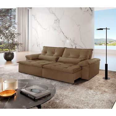 Imagem de Sofá Parma Veludo 02 Módulos De 90cm B25cm Meu Sofá Online B016 Veludo Marrom