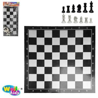 Imagem de Jogo De Xadrez Com Tabuleiro Classico + 32 Pecas 29X29Cm - Wellkids