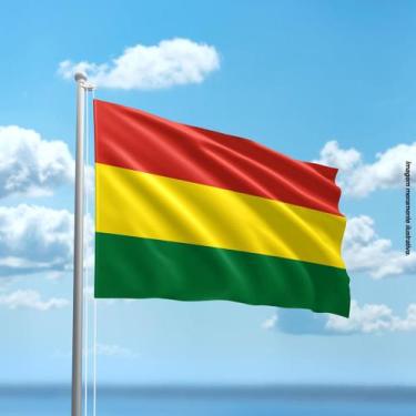 Imagem de Bandeira da Bolívia 80cmx140cm Tecido Oxford 100% Poliéster - Presente