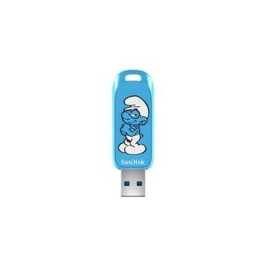 Imagem de Pen Drive SanDisk Smurfs USB Flash Drive, 64GB, USB 3.2 Gen 1, Azul - SDCZIS-064G-G46