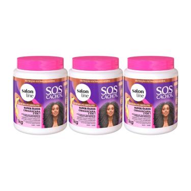 Imagem de Salon Line S.O.S Cachos Super Óleos Kit 3 Cremáscara 1kg