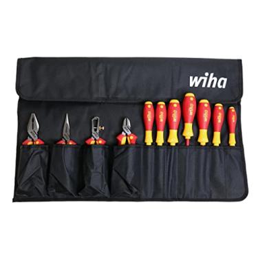 Imagem de Wiha Conjunto de alicates industriais isolados 32986 em bolsa de enrolar, 11 peças