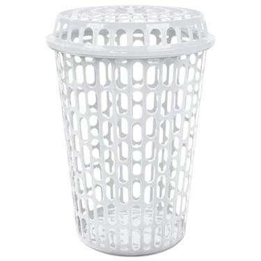 Imagem de Cesto de Roupas Organizador Multiuso Com Tampa Telado 60 L - Arqplast,
