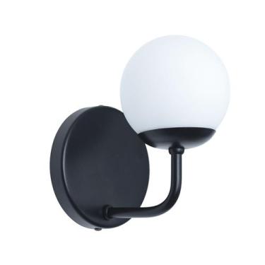 Imagem de Luminaria Arandela Parede Jabuticaba Globo de Vidro - Preto - ENLUZ, B