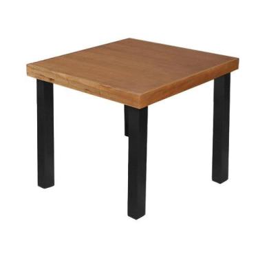 Imagem de Mesa De Jantar Catarina Rústica Quadrada 1M - Castanho - Marrom - ART 