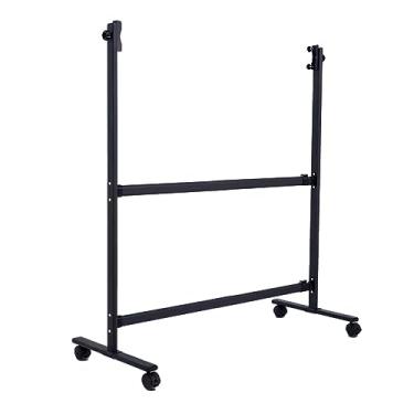 Imagem de CUTPOIY Suporte móvel para quadro negro Teaching Blackboard, ângulo ajustável em altura, cavalete de quadro branco com rodinhas para casa, escritório, sala de aula, escola, preto