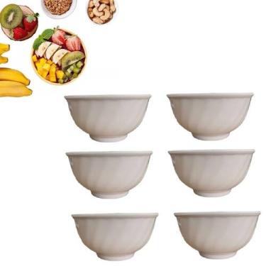Imagem de Cumbuca Bowl P/ Açai Caldo Sopa 325ml Servir Buffet Kit 6pçs - Chinato