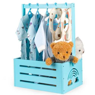 Imagem de Armário de madeira para bebês Lavuash 34x17x23 cm Baby Blue