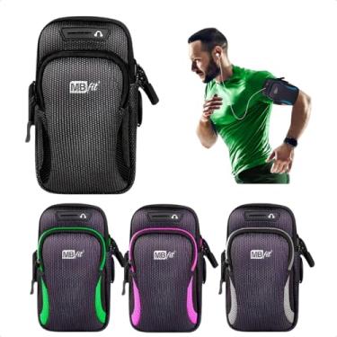 Imagem de Braçadeira Pochete Para Smartphone Celular Academia Corrida Exercícios Atividades Físicas (Cinza)