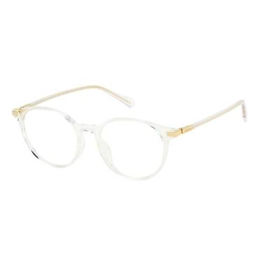 Imagem de Polaroid Óculos de sol padrão moderno, Dourado, 50